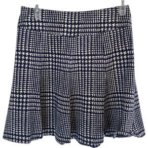 J. MCLAUGHLIN Skirt Womens Size XS houndstooth plaid Mini Swing Stretch Pull On